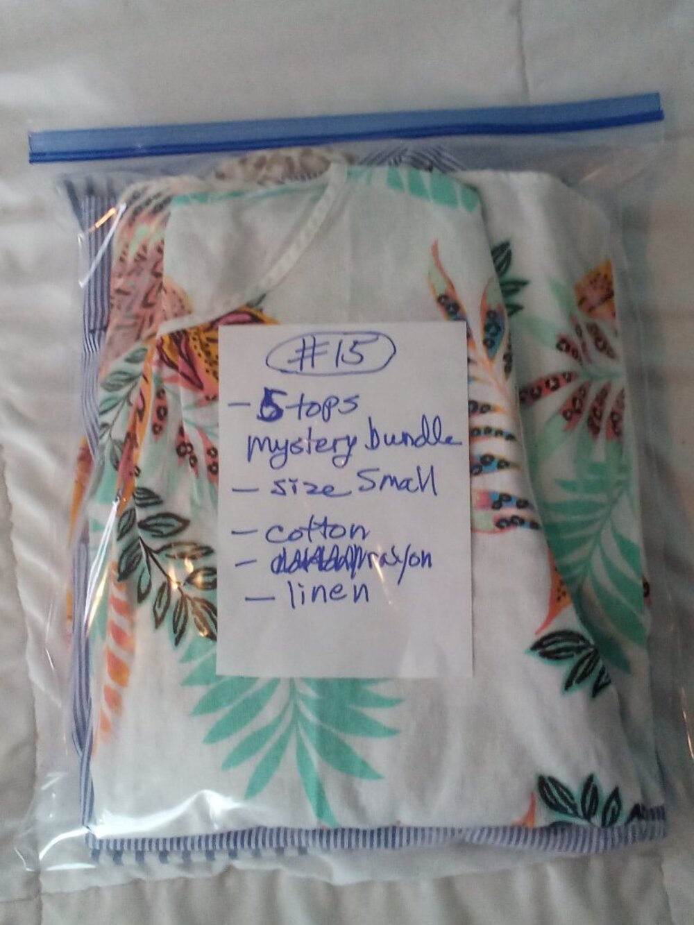 5-PIECE MYSTERY BUNDLE / SIZE S / COTTON RAYON LINEN / BEACHY WARM WEATHER FUN